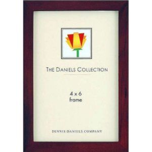 Dennis Daniels  4x 6" Walnut (Brown) W41 Classic Wood Photo Frame #W4104WN  New